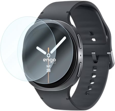 Samsung Galaxy Watch 8 44mm İle Uyumlu Ekran Koruyucu Çizilmeye Dayanıklı Akıllı Saat Koruması, 9H Temperli Kırılmaz Esnek Nano Cam, HD Şeffaf 2 Adet
