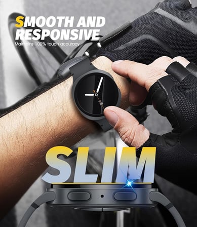 Samsung Galaxy Watch 8 40mm için Kolay Uygulama Aparatlı Ekran Koruyucu 9H Sertliğinde Çizilmeye Karşı Koruyan Dokunma Hassasiyetini ve Görüntü Kalitesini Etkilemeyen Galaxy Watch8 Cam Filmi