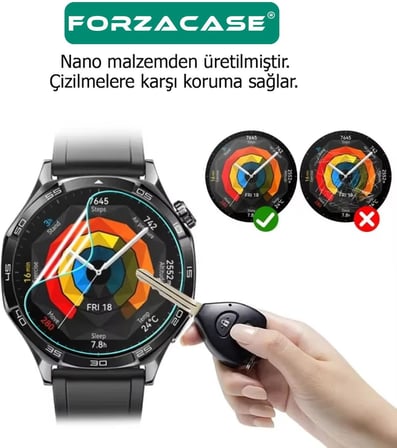 Alcatel Movetime MT40 Çocuk Saati ile uyumlu Nano Esnek Ekran Koruyucu Film - FC1116