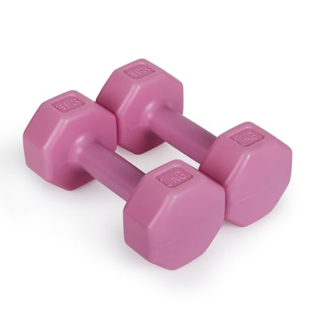 3 Set Pembe Renk Dambıl Seti (2 Adet 1KG - 2 Adet 2KG - 2 Adet 3KG Gönderim Yapılmaktadır)