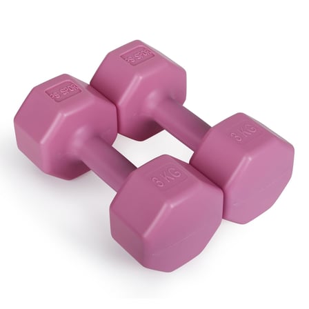 3 Set Pembe Renk Dambıl Seti (2 Adet 1KG - 2 Adet 2KG - 2 Adet 3KG Gönderim Yapılmaktadır)
