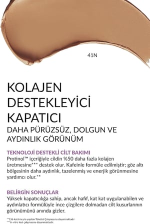 Anew Düzgünleştirici ve Tazeleyici Likit Kapatıcı 12ml - 41N Medium Deep