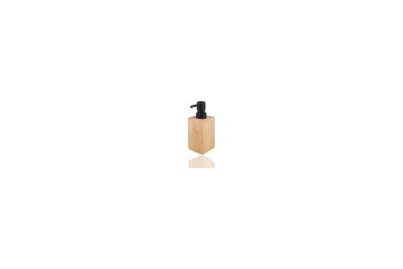Bambu Sıvı Sabunluk, Modern Siyah Pompalı, 17x7x7 cm