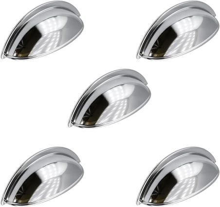 64 mm Krom Gümüş Metal Mobilya Çekmece Dolap Kapak Kulpu Modern Mutfak Kulpları