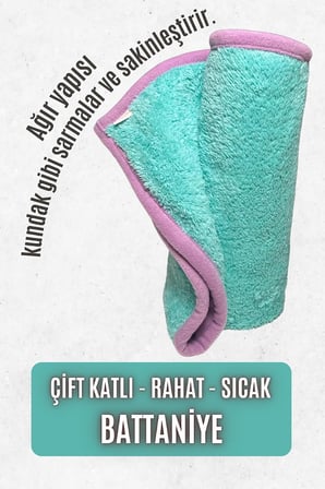 Katlı, Yıkanabilir Kedi ve Köpek Battaniyesi, Evcil Hayvan Örtüsü (Mint, Large)