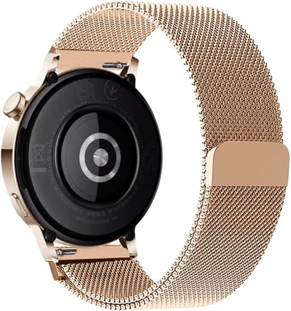 Huawei Watch GT3 42mm GT2 42mm Uyumlu Kordon Manyetik Milanese Loop Metal Kordon