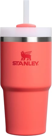 Quencher H2.0 FlowState Tumbler 20oz Pipetli Termos Bardak 0.60 Litre - Mercan (Hot Coral) | Paslanmaz Çelik