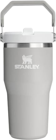 IceFlow Flip Straw Tumbler Pipetli Termos Bardak, 0.60 Litre, Haki (Dried Pine)