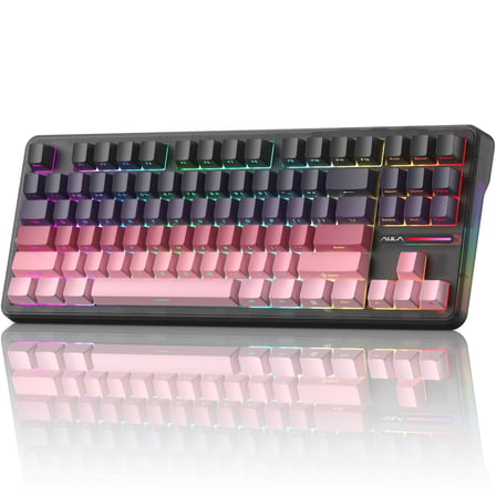 F87 Pro Wireless Mechanical Keyboard, 75% TKL Tri-Mode 8000mAh Battery