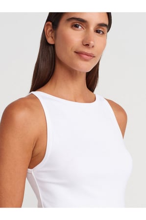 Halter Yaka Kolsuz Kadın Top, Modal Örme Kumaş, Standart Kalıp ve Yazlık Stil