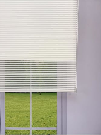perde LUNA Serisi Beyaz Tül Beyaz Stor Perde Işık Kontrollü, Çift Mekanizmalı, Kolay Montaj 240 x 200