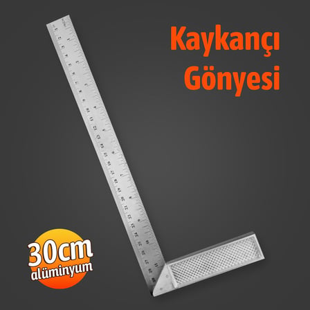 30 cm 12 inch Kaynakçı L Gönye Marangoz Fayansçı Kaynakçı L Cetveli