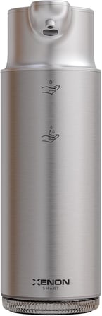 Smart Sensörlü Sıvı Sabunluk Temassız Otomatik Sabun Dispenseri 300 ml 1500 mAh Type-C Şarjlı Paslanmaz Çelik 2 Kademeli Gri X6840