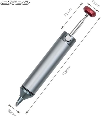 SS-02 Güçlü Emiş Lehim Sökme Çekme Temizleme Pompası Aluminyum