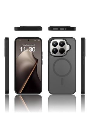 Xiaomi 15T Pro ile uyumlu Mi Kılıf Kamera Çıkıntılı Magsafe ile uyumlu Şarj Destekli Hassas Tuşlu Yumuşak Mat Kapak
