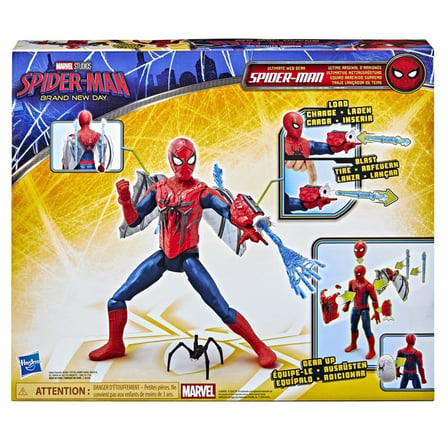 Spider-Man: Yepyeni Bir Gün Titan Serisi Eşsiz Ağ Atıcı Aksiyon Figürü, 29,2 cm Süper Kahraman Oyuncakları ve Figürleri, 4 Yaş ve Üzeri