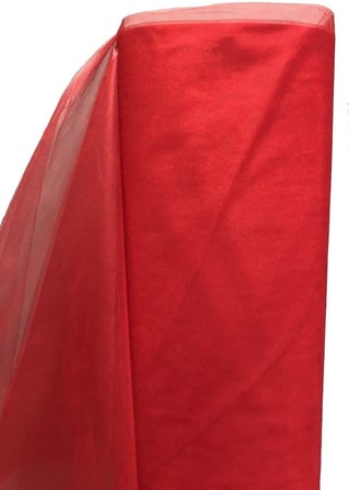süsleme Kırmızı Kristal Tül(1 METRE BOY-3 METRE EN) Kırmızı
