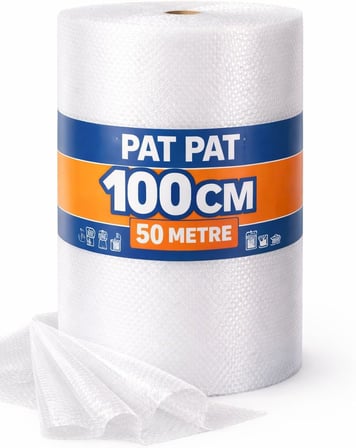 & Blue Home - Pat Pat, Balonlu Naylon, Ambalaj Malzemesi (Taşınma, Taşıma, Paketleme) - 100cm x 50m
