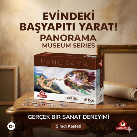 Puzzle Ademin Yaratılışı 1000 Parça Panorama Puzzle