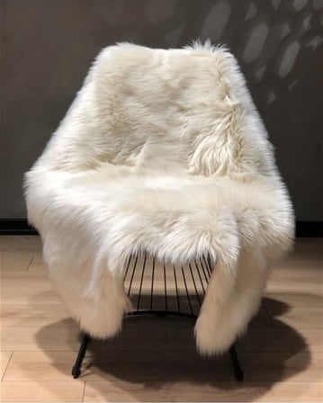 Post Üst Kalite Tüy Dökmez Yıkanabilir Yumuşak Dokulu Peluş Halı, KEMİK, 80 x 100