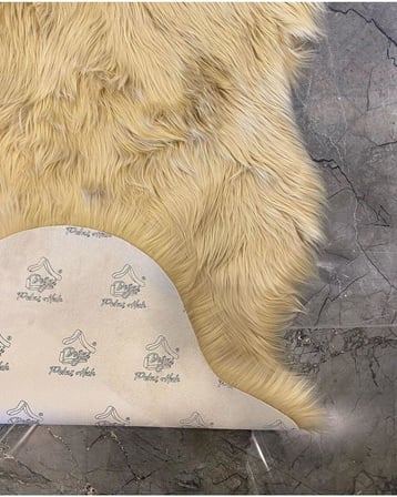 Post Üst Kalite Tüy Dökmez Yıkanabilir Yumuşak Dokulu Peluş Halı, CAMEL, 50 x 80