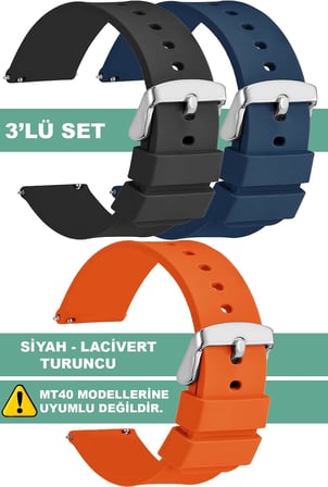 Movetime Mt42 Mt42x Mt43 Mt46 Family - Slazenger SL-09 Serileriyle Uyumlu Akıllı Çocuk Saati Kordonu 3'Lü SET