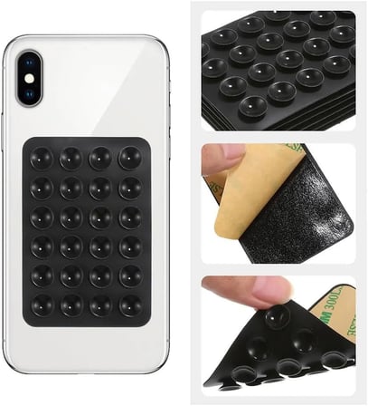 Tutucu Taşınabilir Silikon Yumuşak Telefon Standı Geniş Kullanım Alanı Gri
