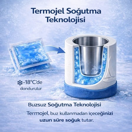 Tek Kadeh Beyaz/Kaymaz Silikon Taban,Termojelli Soğutucu,Marin,Tekne,Güverte