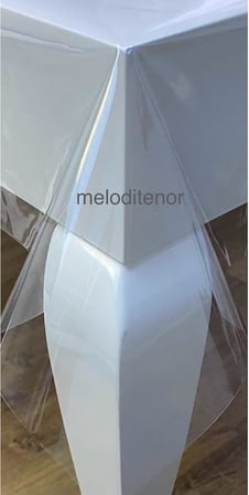 0,20 mm Kalın Masa Örtüsü Koruyucu Silinebilir Sıvı geçirmez Şeffaf 100 x 140