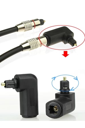 Dijital Optik Ses Kablosu Adaptörü Erkek Kadın Sağ Açı Toslink Optik Kablo,DrwlAhlasOptik1xx