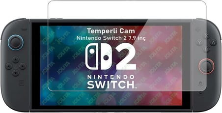 Nintendo Switch 2 7.9 inç Uyumlu Temperli Ekran Koruyucu Kırılmaz Cam Aksesuar