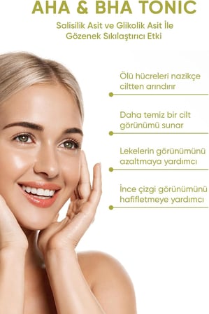 Sıkılaştırıcı, Arındırıcı Ve Canlandırıcı Yüz Bakım Tonik 200 ml (GLİKOLİK ASİT - AHA/BHA)