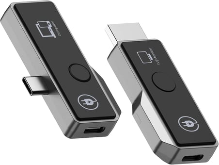 Kablosuz Ekran Yayınlayıcı & Alıcı - 1080p 60Hz HDMI Kablosuz Ekran Adaptörü, USB-C, DP-ALT, 5GHz WiFi, Tak Çalıştır, Mac, Windows, Android Uyumluluğu | ZR1180