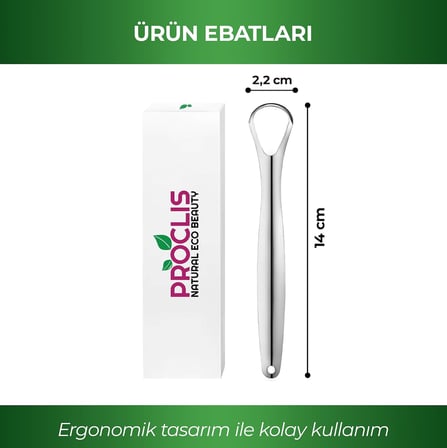 Paslanmaz Çelik Dil Temizleyici Sıyırıcı | Ağız Hijyeni İçin Dil Plak Temizleme Aparatı | Kötü Nefes Giderici Dil Kazıyıcı | Yeniden Kullanılabilir Metal Dil Temizleyici M