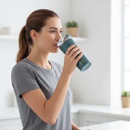 530 ml Pipetli ve Ağızlıklı Çelik Termos Kupa - Çift Fonksiyonlu Kapak - Sıcak/Soğuk Tutan Seyahat Bardağı (Travel Mug) - 4 Farklı Renk Seçeneği (YEŞİL)