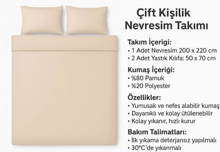 Çift Kişilik Desenli Nevresim Takımı, Lavanta Motifli, 200 x 230 cm, 2 Adet Kapaklı Yastık Kılıfı, Mor