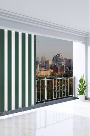 200 Cm Yükseklik Balkon Perdesi Exraforlu Bağcıklı Branda Kumaşı, 140 x 200