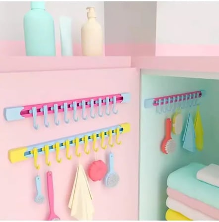 10lu Yapışkanlı Portmanto Hol Antre Duvar Banyo Havlu Askısı Mutfak Askılığı Kapı Arkası Askılık