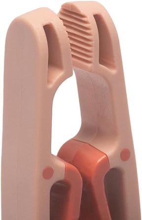 Mandalı, Yaysız Plastik, Paslanmaz, Dayanıklı, Renkli, 12 Adet (12, Pembe - Mavi)