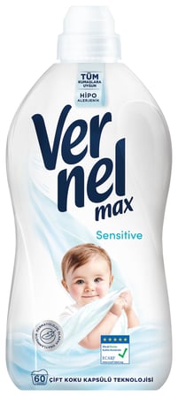 Max Sensitive Alerjik Ciltler için Boya İçermeyen 60 Yıkama Konsantre Çamaşır Yumuşatıcısı (1 x 1440 mL)