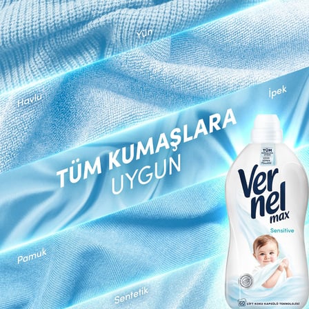 Max Sensitive Alerjik Ciltler için Boya İçermeyen 60 Yıkama Konsantre Çamaşır Yumuşatıcısı (1 x 1440 mL)