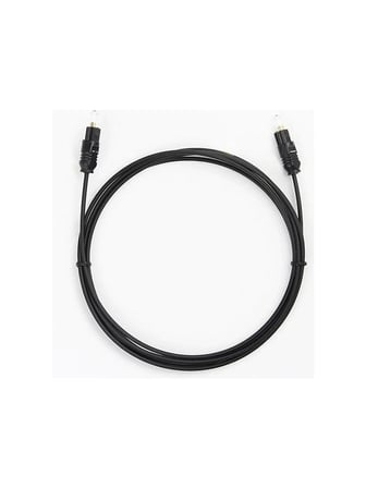 Ses Kablosu Toslink - Toslink 1 Metre YWL2.2 Dijital Audio Fiber Optik Kablo TV Soundbar Hoparlör Ses Sistemleri İçin Optik Bağlantı Kablosu | ZR146 (Siyah 1 Metre)