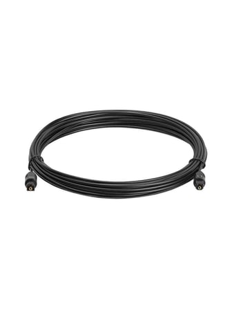 Ses Kablosu Toslink - Toslink 1 Metre YWL2.2 Dijital Audio Fiber Optik Kablo TV Soundbar Hoparlör Ses Sistemleri İçin Optik Bağlantı Kablosu | ZR146 (Siyah 1 Metre)