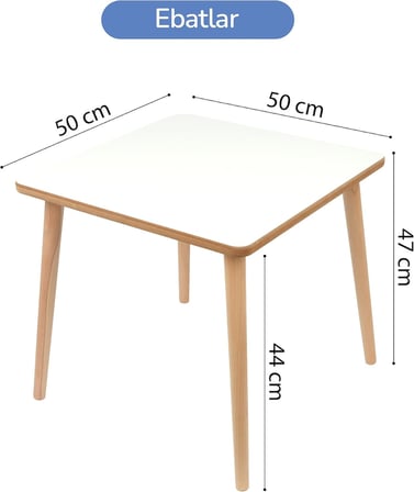 Çocuk Aktivite Masası Çalışma Masası, Ahşap Oyun Boyama Etkinlik Alanı, Unisex Çocuk Odası İçin (masa sandalye seti)