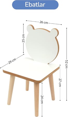 Çocuk Aktivite Masası Çalışma Masası, Ahşap Oyun Boyama Etkinlik Alanı, Unisex Çocuk Odası İçin (masa sandalye seti)