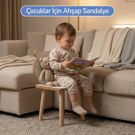 Çocuk Aktivite Masası Çalışma Masası, Ahşap Oyun Boyama Etkinlik Alanı, Unisex Çocuk Odası İçin (sadece sandalye)
