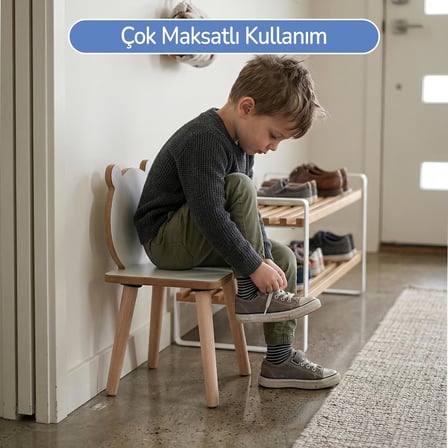 Çocuk Aktivite Masası Çalışma Masası, Ahşap Oyun Boyama Etkinlik Alanı, Unisex Çocuk Odası İçin (sadece sandalye)
