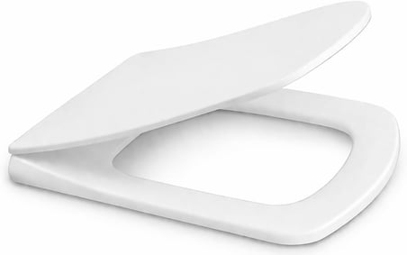 Slim Ultra İnce Yavaş Kapanan Klozet Kapağı, Soft Close Sessiz Mekanizma, Kaymaz Tabanlı Sabit Duruş, Dayanıklı Durolast Malzeme, Kolay Montajlı Universal Uyumlu WC Kapak, Hijyenik ve Uzun Ömürlü