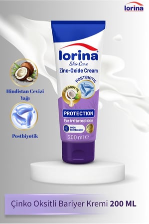 SkinCare Çinko Oksitli Bariyer Kremi, 200 ml, Postbiyotik Destekli