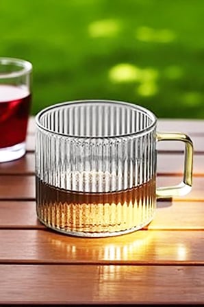 6'lı Kulplu Cam Çay Kahve Espresso Bardak Fincan Seti 150 ml